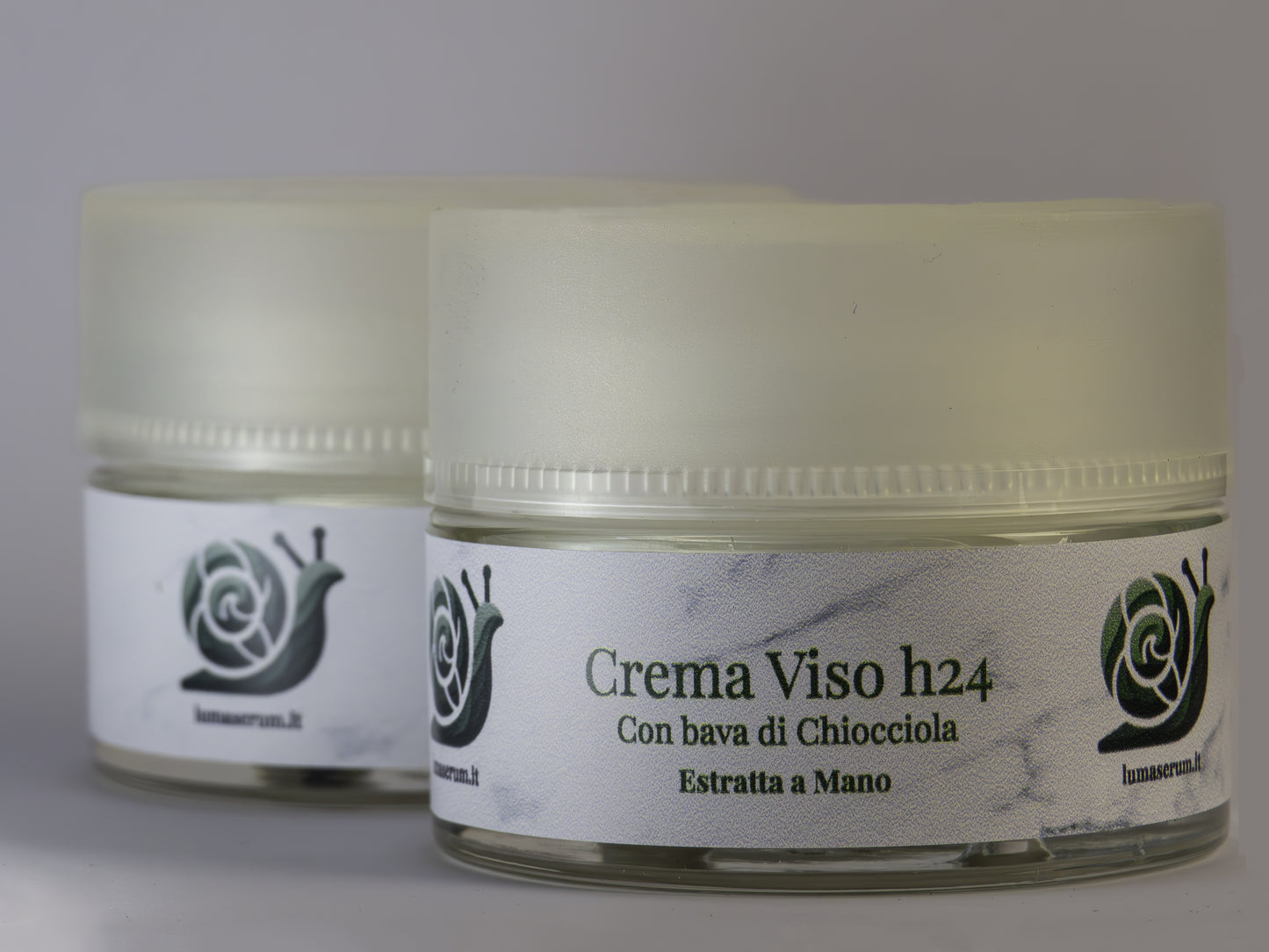 Crema Viso con Bava di Lumaca estratta a mano, Acido Ialuronico, Elastina, Vitamina E e Centella Asiatica