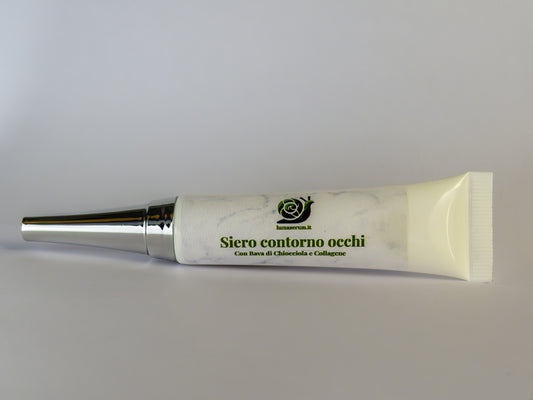 Siero Viso Contorno Occhi con Bava di Lumaca estratta a mano, Acido Ialuronico, Collagene e Aloe Vera