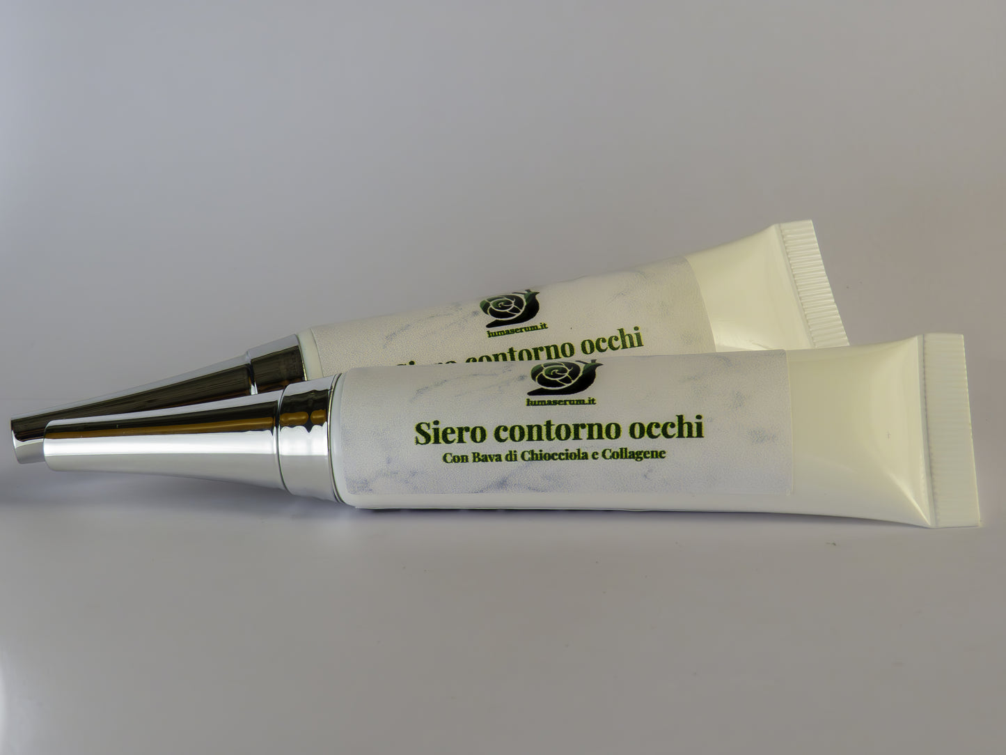 Siero Viso Contorno Occhi con Bava di Lumaca estratta a mano, Acido Ialuronico, Collagene e Aloe Vera