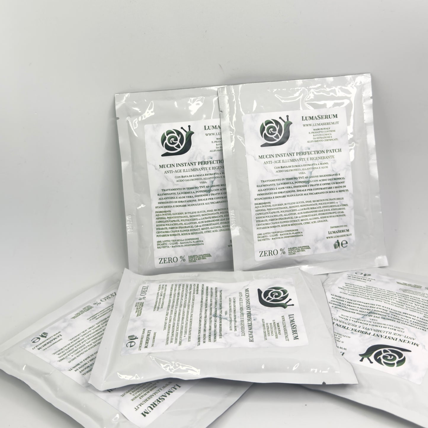 Mucin Instant Perfection Patch con Aloe, Allantoina, Acido Ialuronico e Fiordaliso