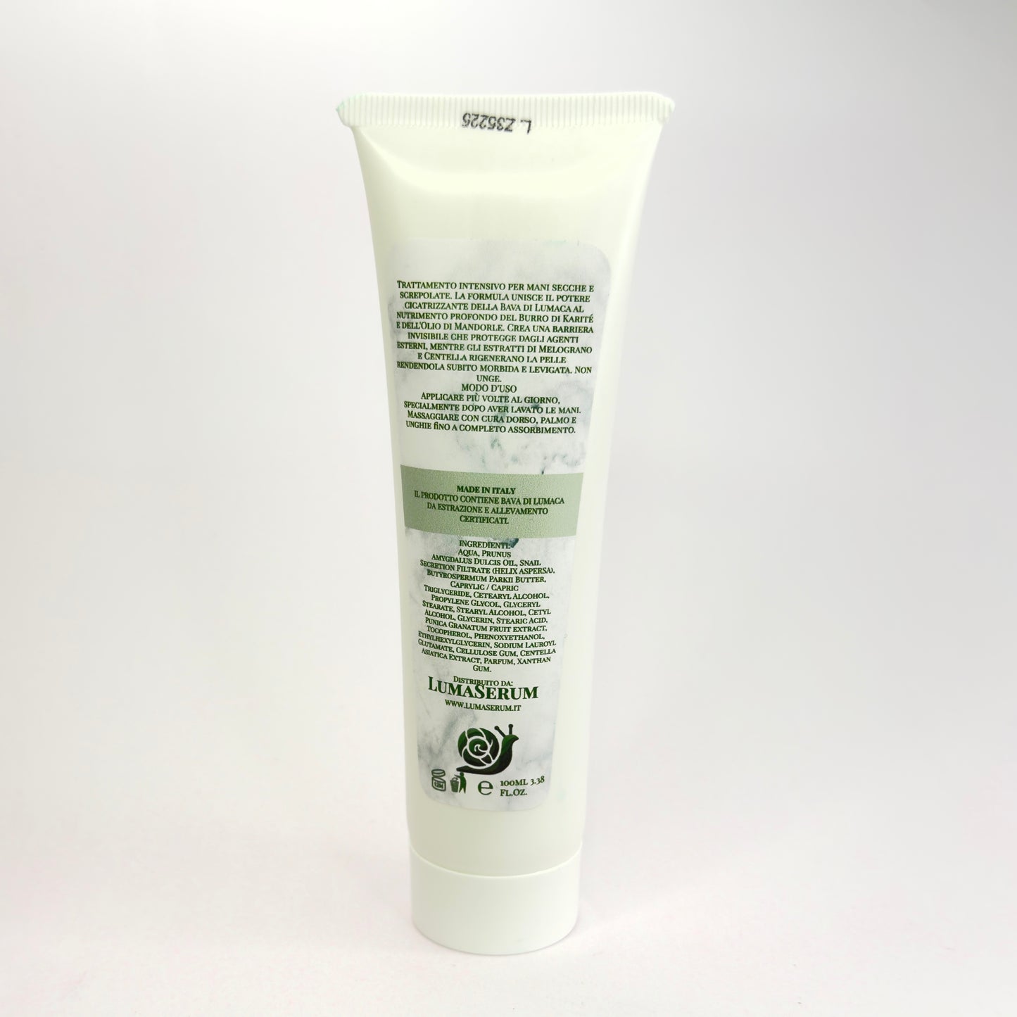 Mucin Hand Repair con Centella Asiatica, Vitamina E, Melograno e Burro di Karité