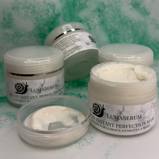 Mucin Instant Perfection Mask con Ossido di Zinco,Centella Asiatica Vitamina E, Camomilla, Calendula e Allantoina