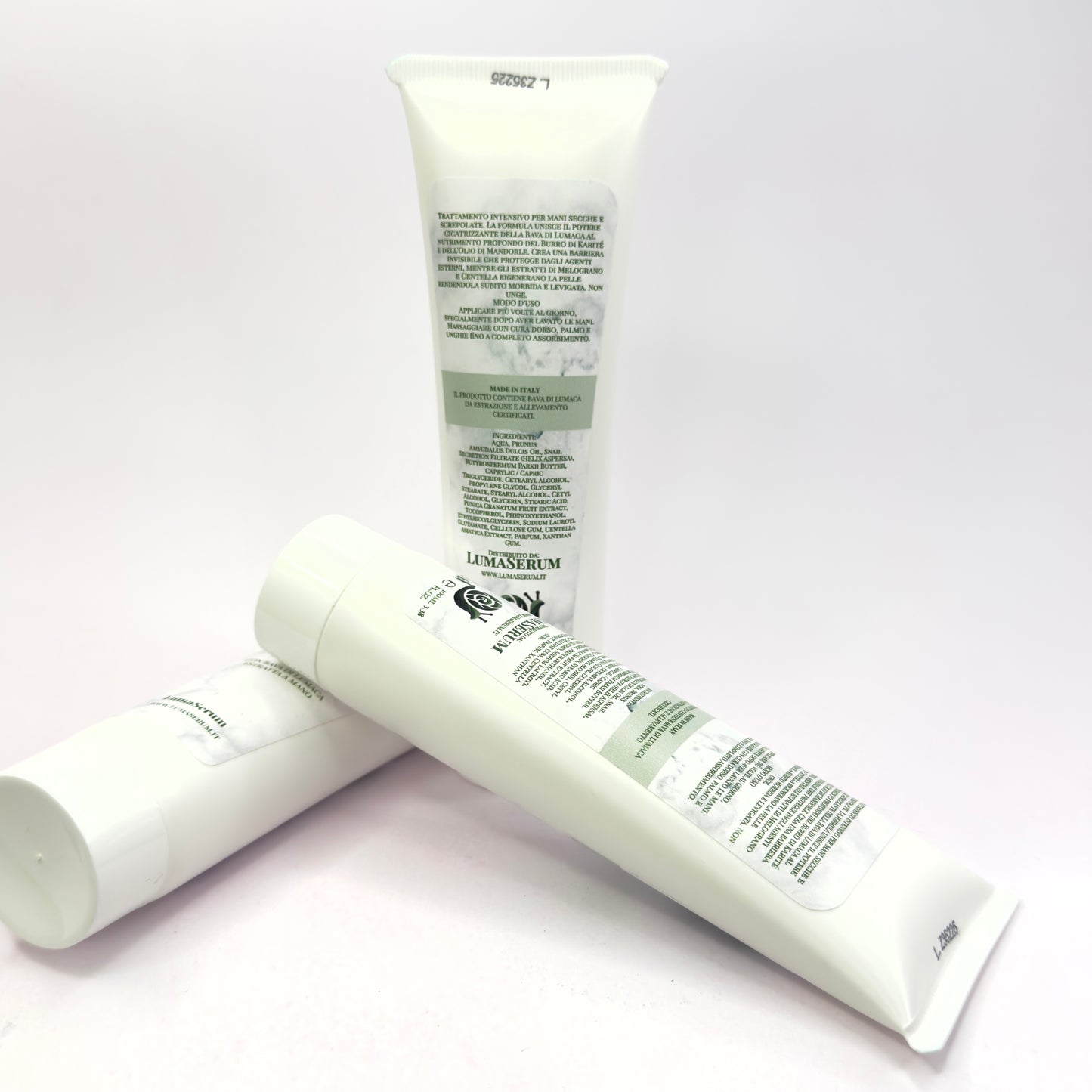 Mucin Hand Repair con Centella Asiatica, Vitamina E, Melograno e Burro di Karité