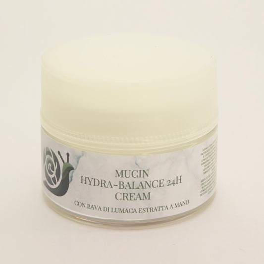 Mucin Hydra-Balance 24H Cream con Centella Asiatica, Vitamina E, Ippocastano e Acido Ialuronico