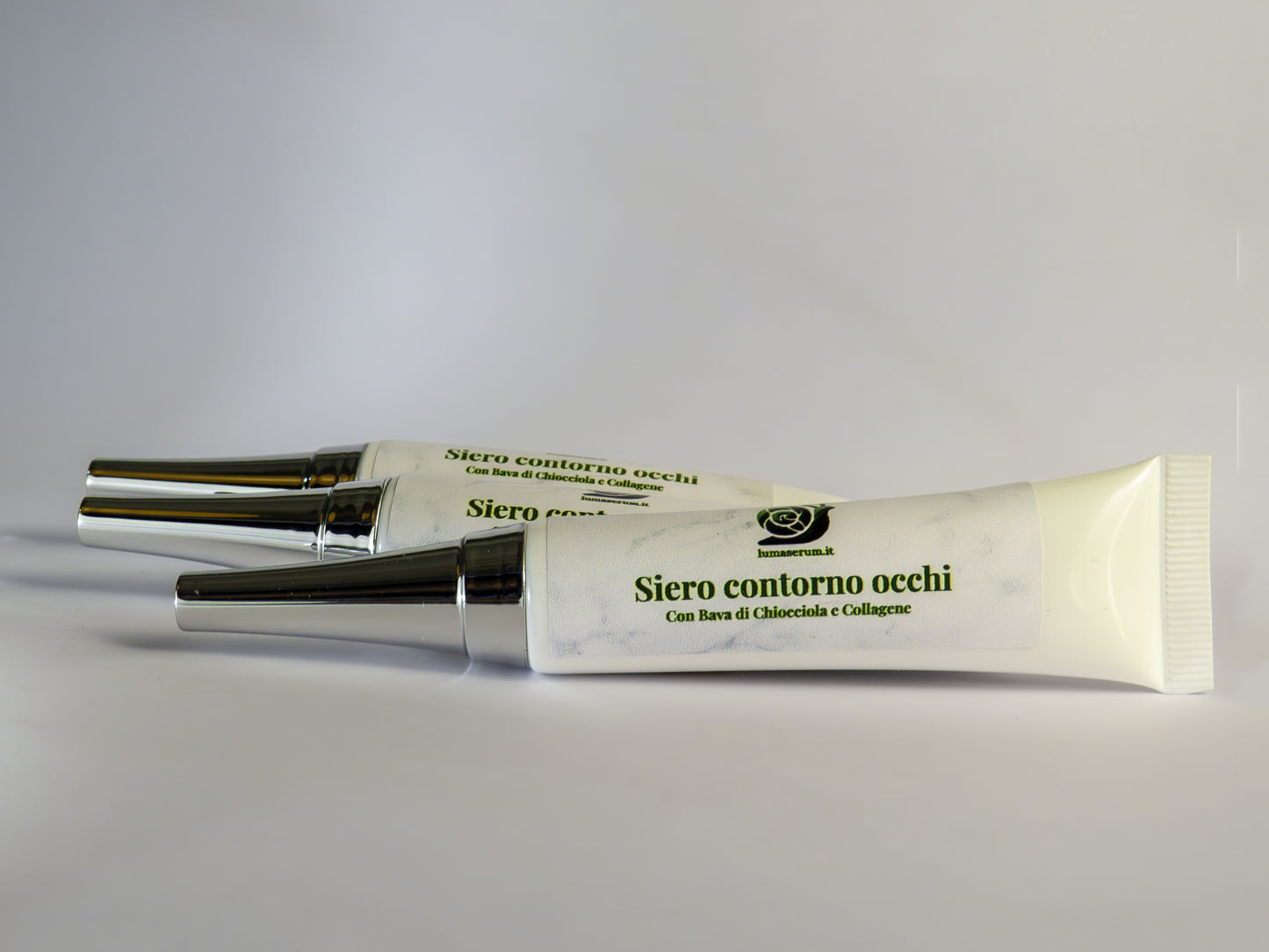 Siero Viso Contorno Occhi con Bava di Lumaca estratta a mano, Acido Ialuronico, Collagene e Aloe Vera