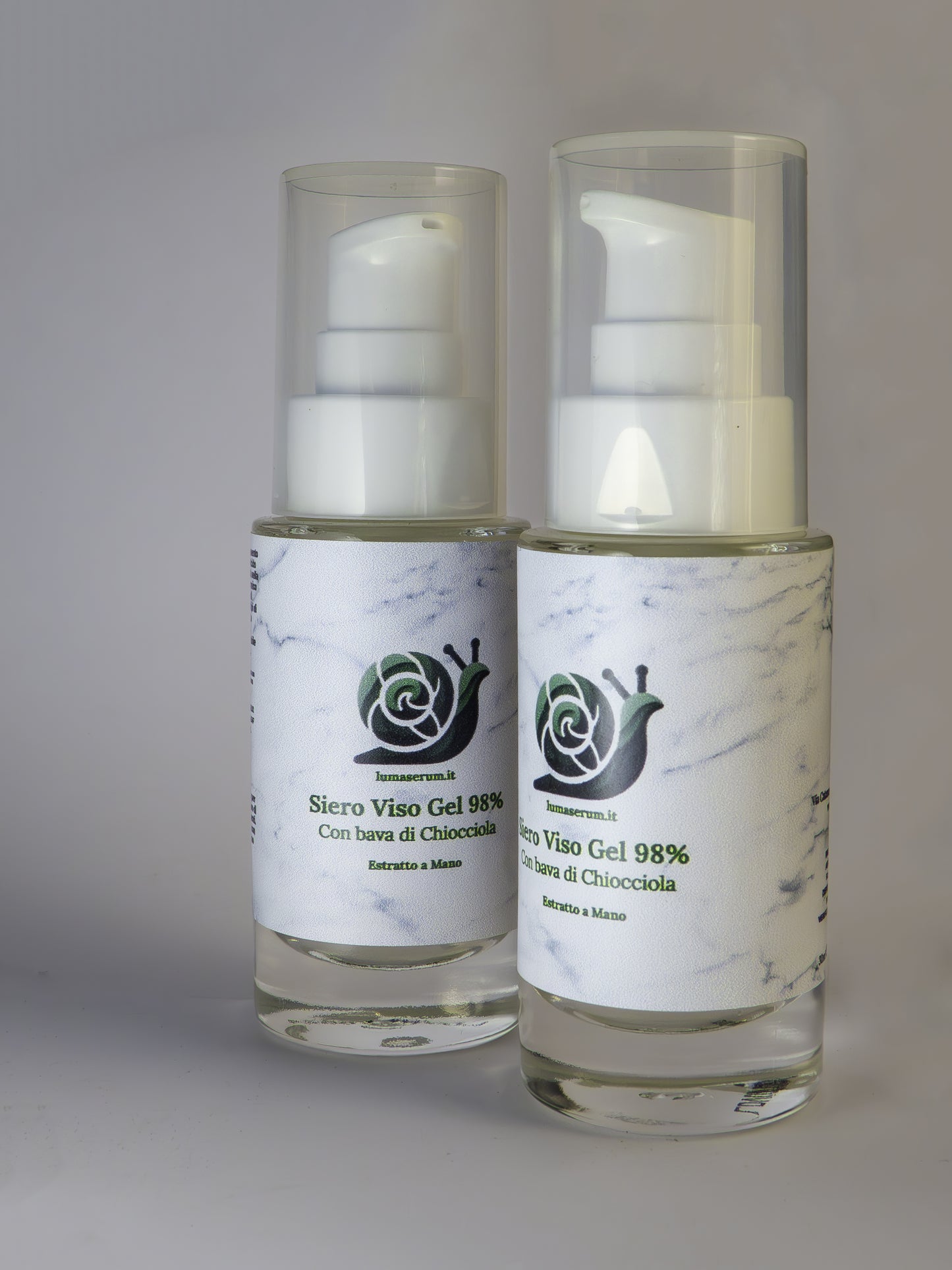 Siero Viso Gel 98% a base di  Bava di Lumaca, Acido Ialuronico e Aloe Vera
